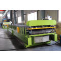 Aluminum roll forming machine for the production of corrugated metal